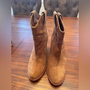 Joie suede rust booties